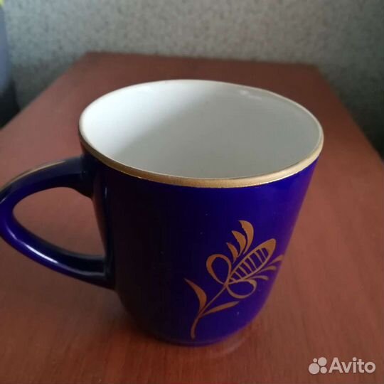 Заварочный чайник и бокал кобальт СССР