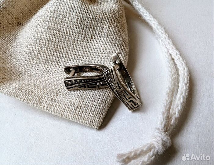 Серьги серебро для девушки / женщины