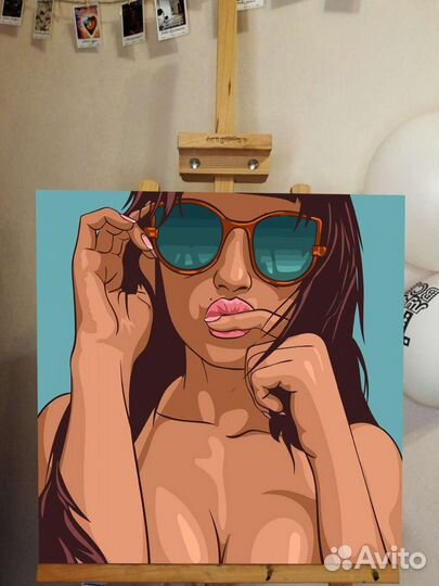 Картина девушка загадка