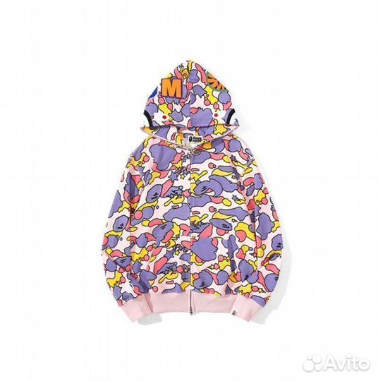 Зип худи Bape full Зип restful sleep роз