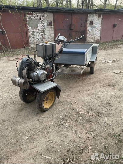 Мотоблок с прицепом