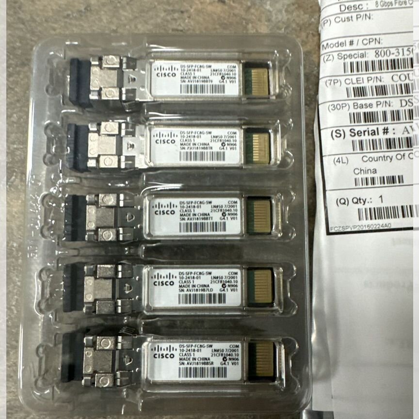 Трансивер Cisco Ds-Sfp-Fc8g-Sw