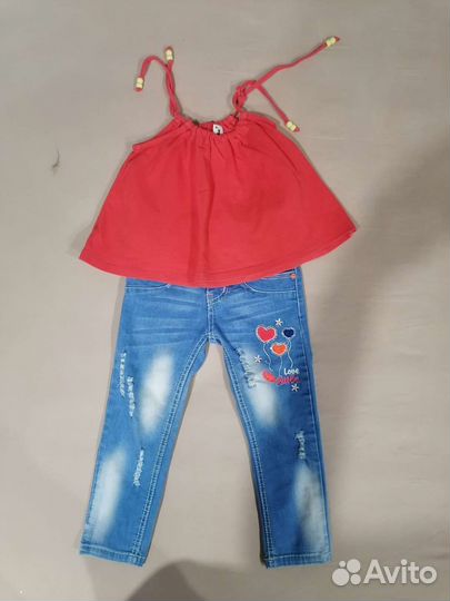 Вещи пакетом на девочку 98-116