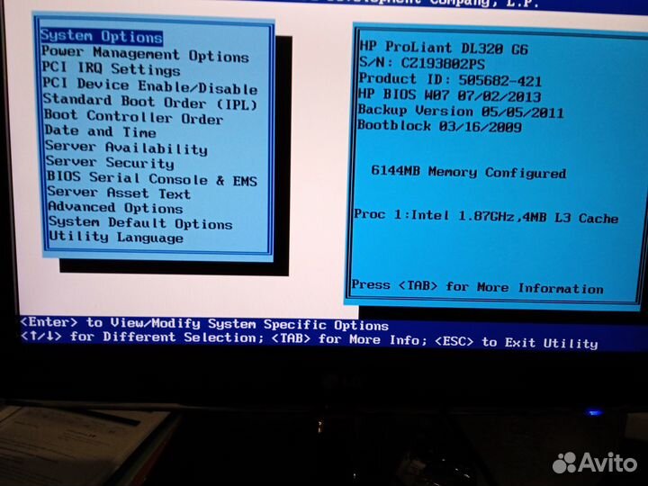 Сервер HP ProLiant DL320 G6