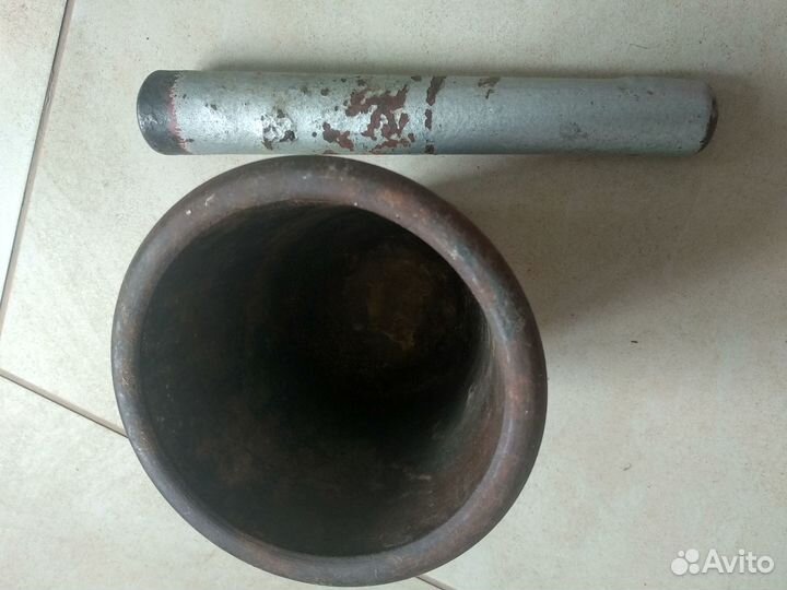 Ступка с пестиком СССР, чугун