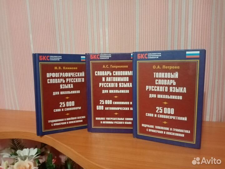 Словари - толковый, орфографич., синонимы/антонимы