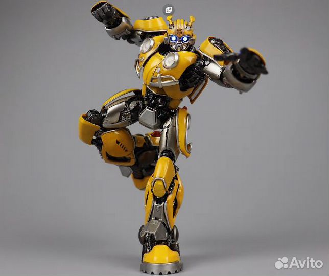 Трансформер бамблби игрушка 20см металл