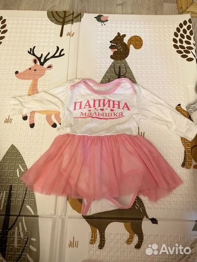 Платье боди для новорожденных