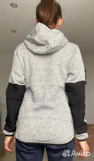 Кофта noname fleece jacket WOS 24 grey melange