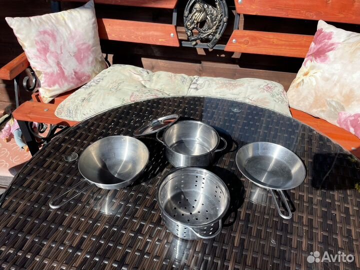 Детская металлическая посуда IKEA