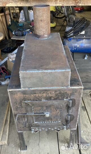 Печь буржуйка для гаража, подовая