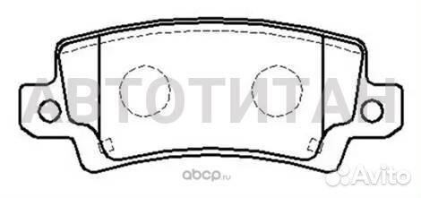 Колодки тормозные дисковые задн toyota: corolla 01