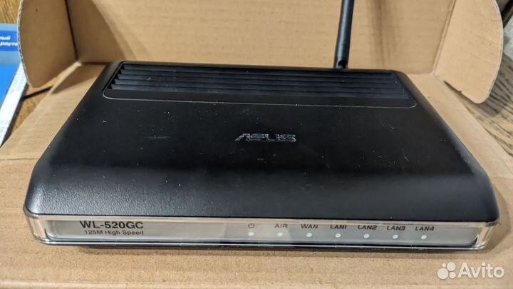 Роутер Asus WL-520GC с блоком питания