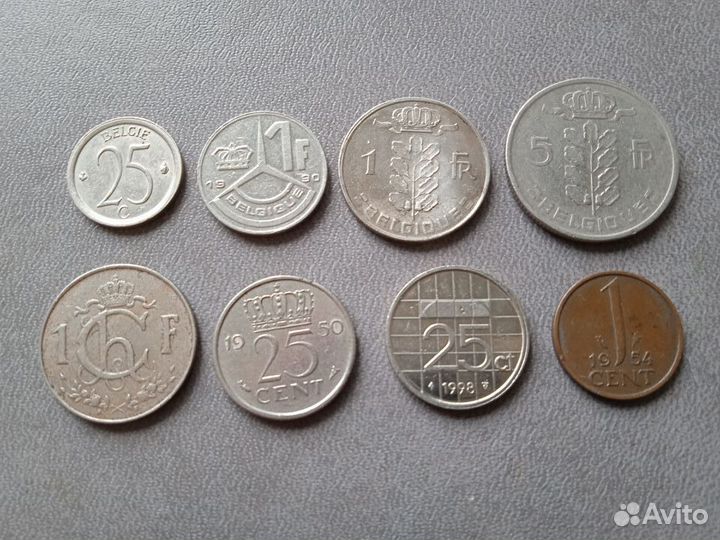 Монеты Бельгии Нидерланды (набор)