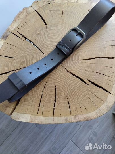 Мужской кожаный ремень, ручная работа