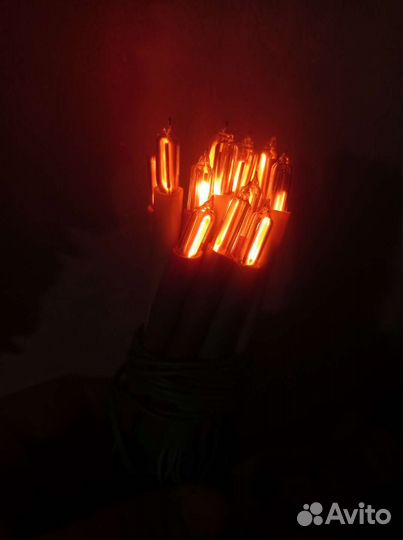 Неоновые свечи гирлянда СССР