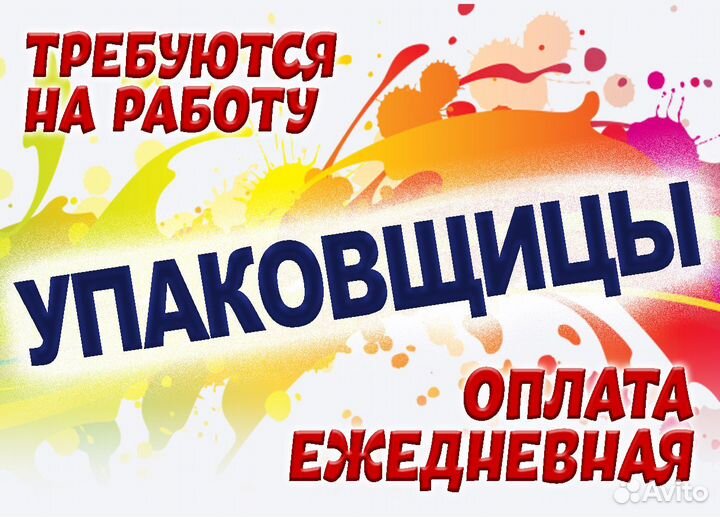 Упаковщик с тсд / Ежедневная оплата мв0401