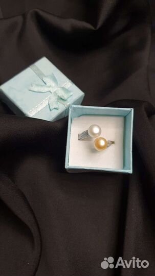 Серебряное кольцо с жемчугом