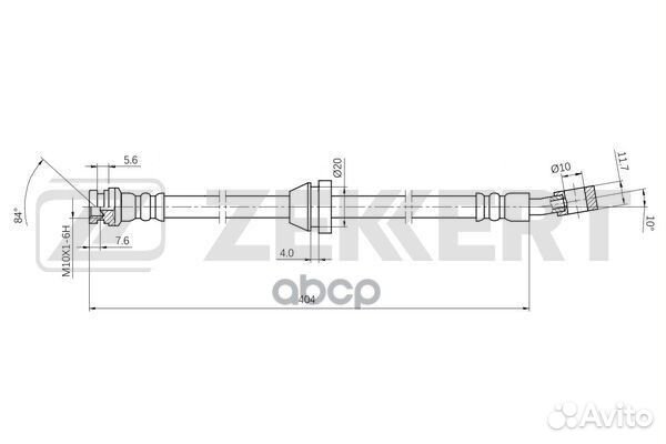 Шланг тормозной передний Chevrolet Spark (M200)