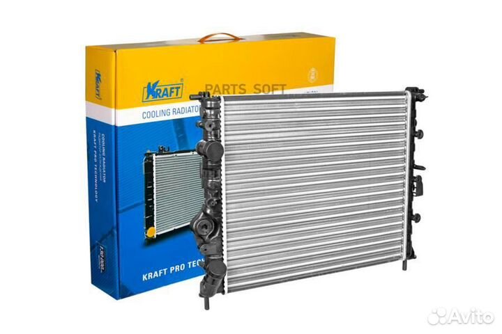 Kraft KT104156 Радиатор охлаждения двигателя renau