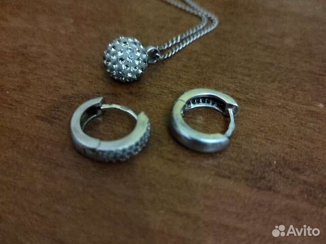Серьги серебро 925пробы