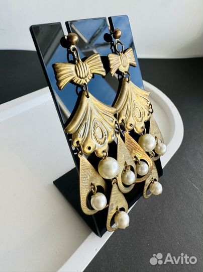 Винтажные серьги СССР Fashion earrings