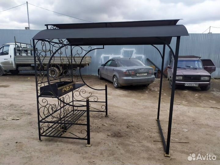 Беседка с мангалом