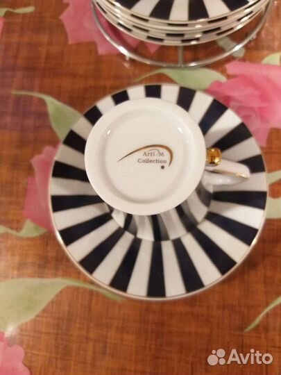 Кофейный сервиз новый. Китайский фарфор