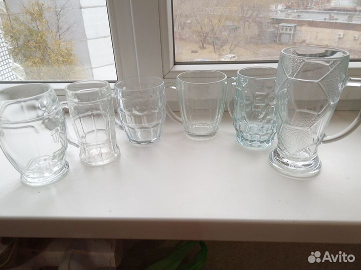 Пивные стаканы и кружки