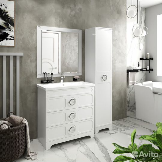 Зеркало Лейла 70 Misty п-лей02070-011 Белое