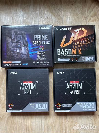 Новые материнские платы AMD AM4 B450/A520M
