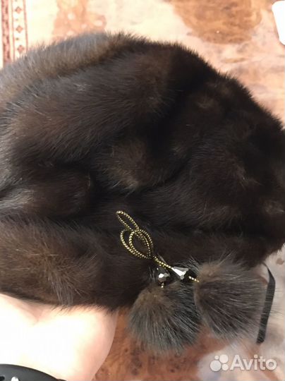 Шапка норковая женская