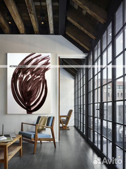 Абстрактная картина для кафе, клуба, ресторана