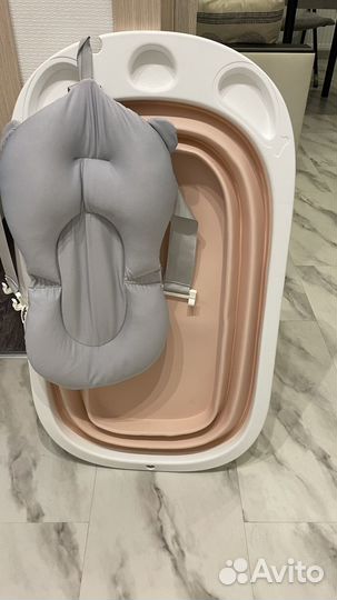 Ванночка для купания складная с матрасиком