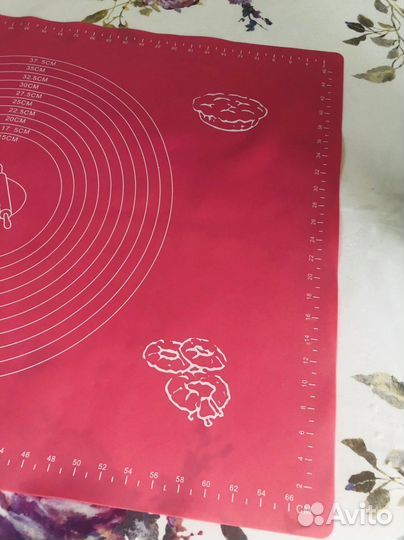 Коврик для теста силиконовый и скакалка