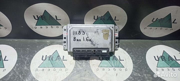 Эбу блок управления 8кл 1.6 Ваз 2114 Приора Калина