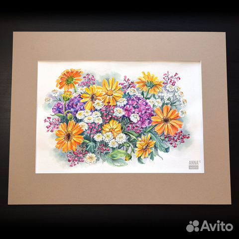 Картина акварель 