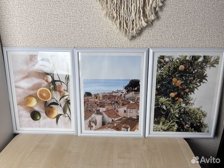 Постеры на стену в рамках размер А4