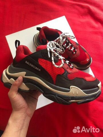 Balenciaga Triple s Red разноцветная