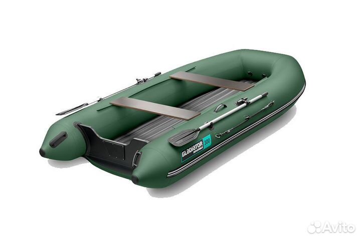 Лодка Gladiator E 300 S; зеленая