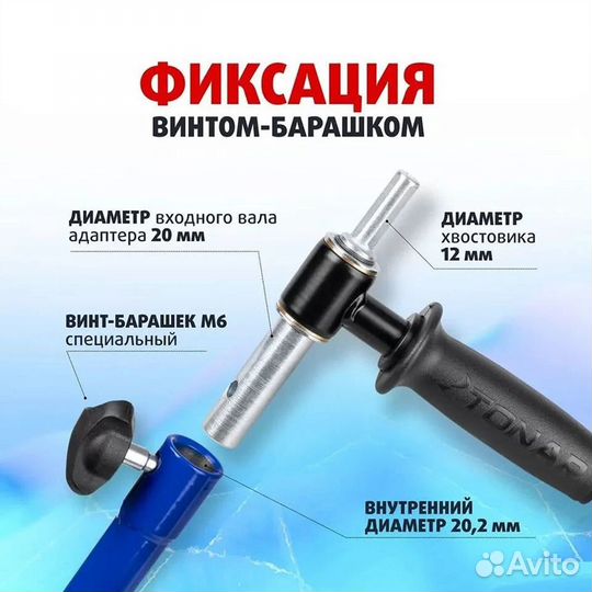 Шнек под шуруповерт 110R правое вращение Тонар