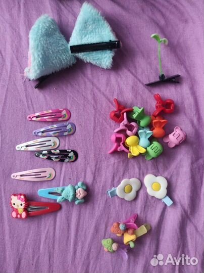 Набор резинок и заколок для волос