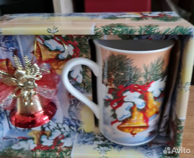 Новогодняя кружка.кофейный набор. блюдо-менажница