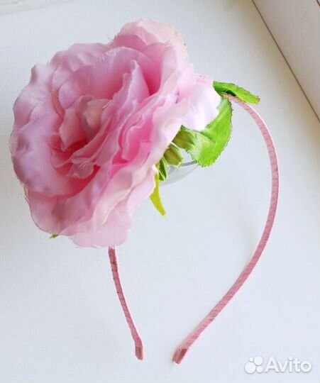 Ободок Принцесса, Ободок с бантиком, с цветами