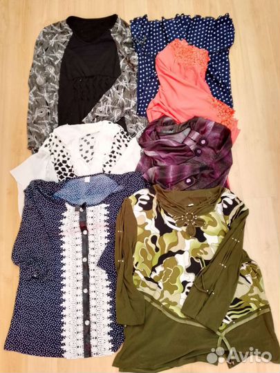 Женские вещи пакетом р-р от 44 до 54 новые+б/у