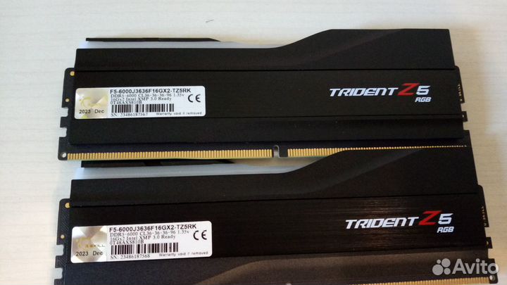 G.Skill Trident Z5 RGB F5-6000J3636F16GX2-TZ5RK 32