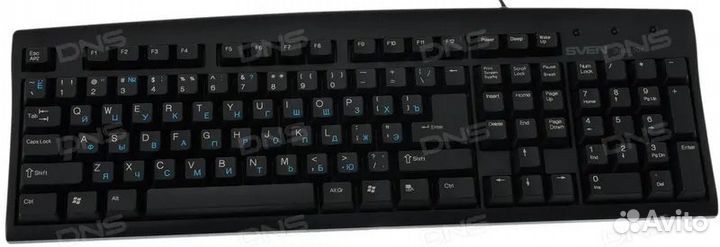 Клавиатура проводная Sven Basic 304 Black USB