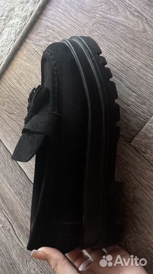 Лоферы женские велюровые