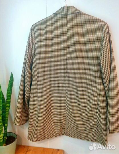 Пиджак hm жакет 42 44 оверсайз гусиная лапка
