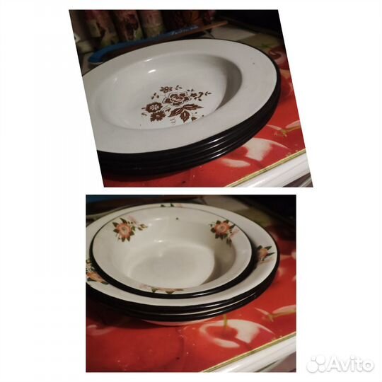 Столовый сервиз СССР,тарелки декорат.и обычные